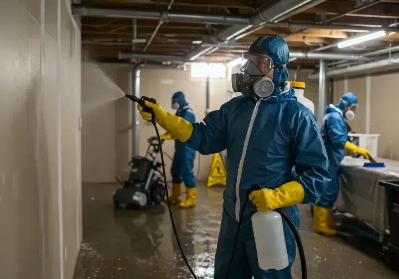 Basement Sanitization and Antimicrobial Treatment process in Northvale, NJ